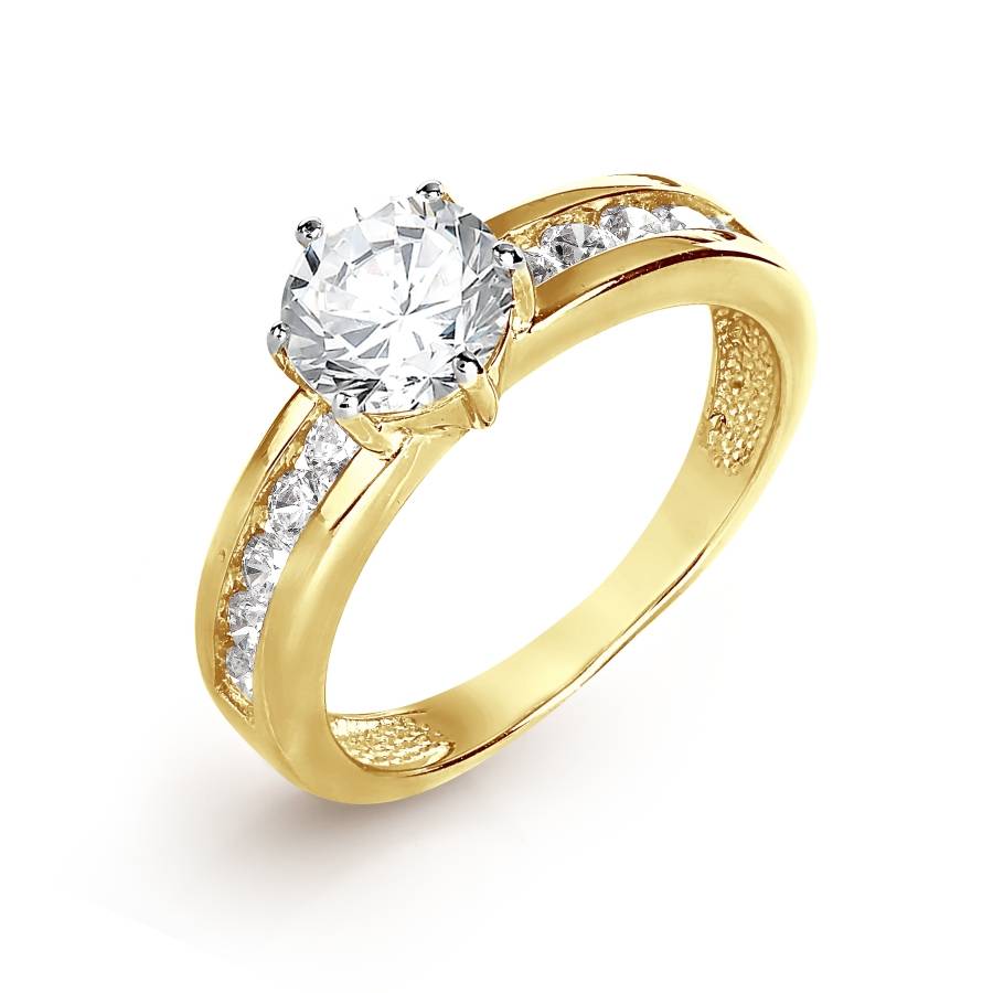 Помолвочное кольцо золото 585